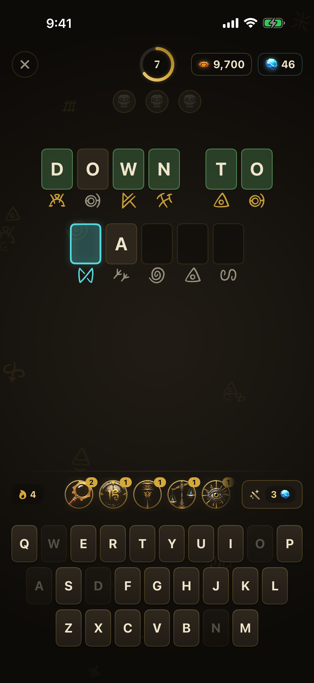 Decode a hidden phrase, symbol by symbol